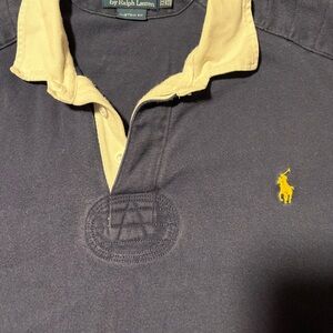 Ralph Lauren Polo Shirt in Dark Blue and White